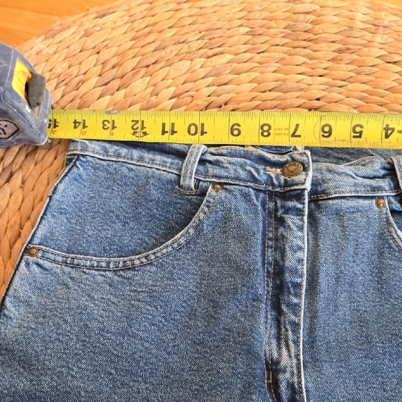 High Rise Blue Denim Jeans - Picture 5 of 6